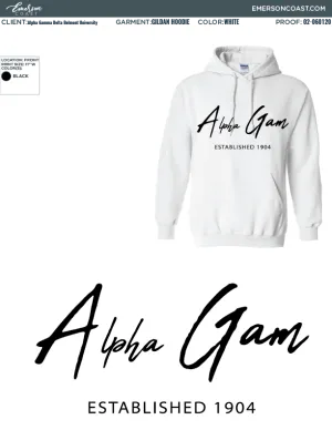 02-060120 Alpha Gamma Delta Belmont University White Hoodies 2020-01