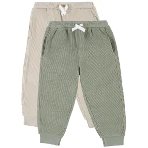 2-Pack Infant & Toddler Boys Seagrass & Pumice Stone Joggers