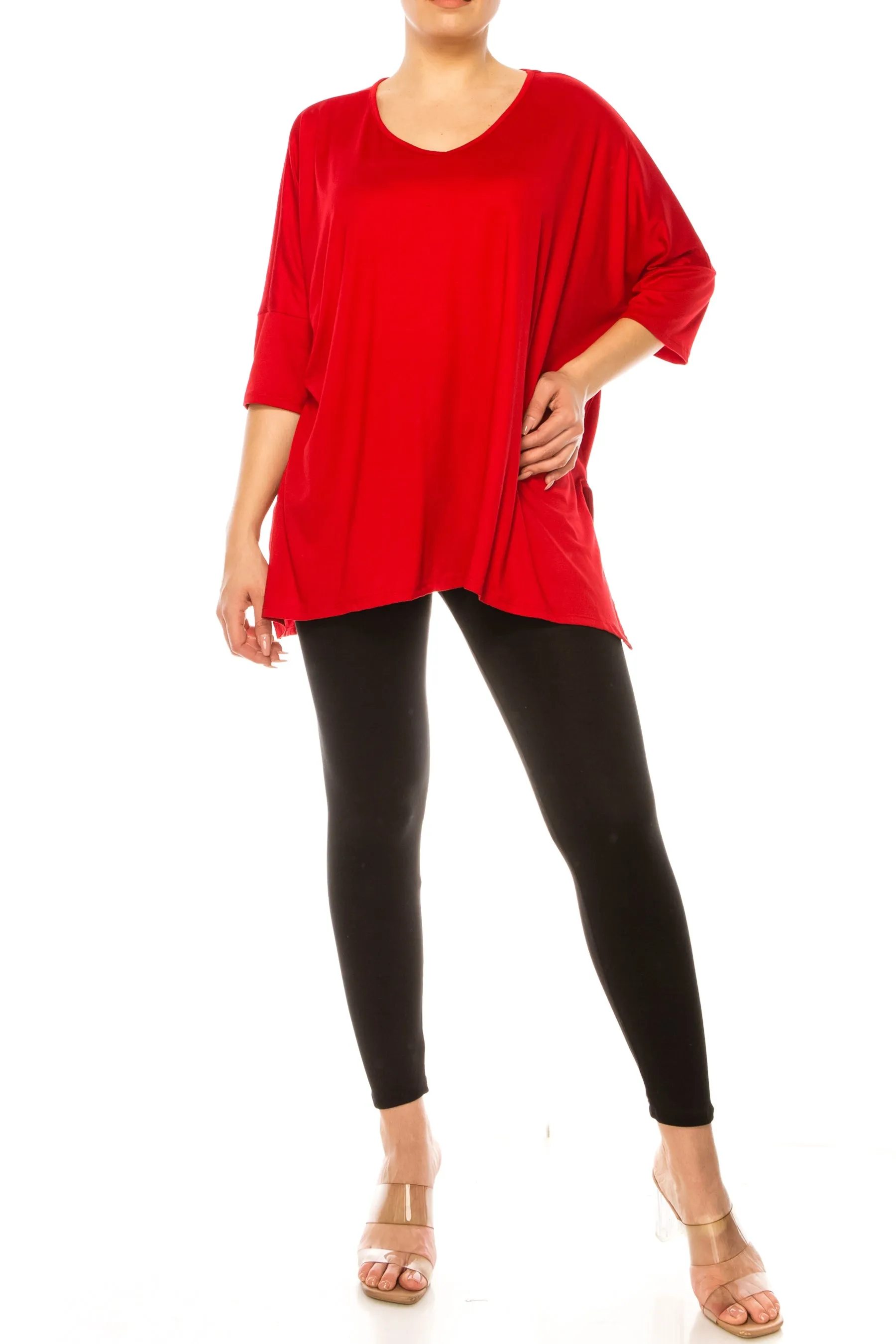 2-Piece Lounge Set Buttery Soft Tunic and Black Leggings SET876 $16Each