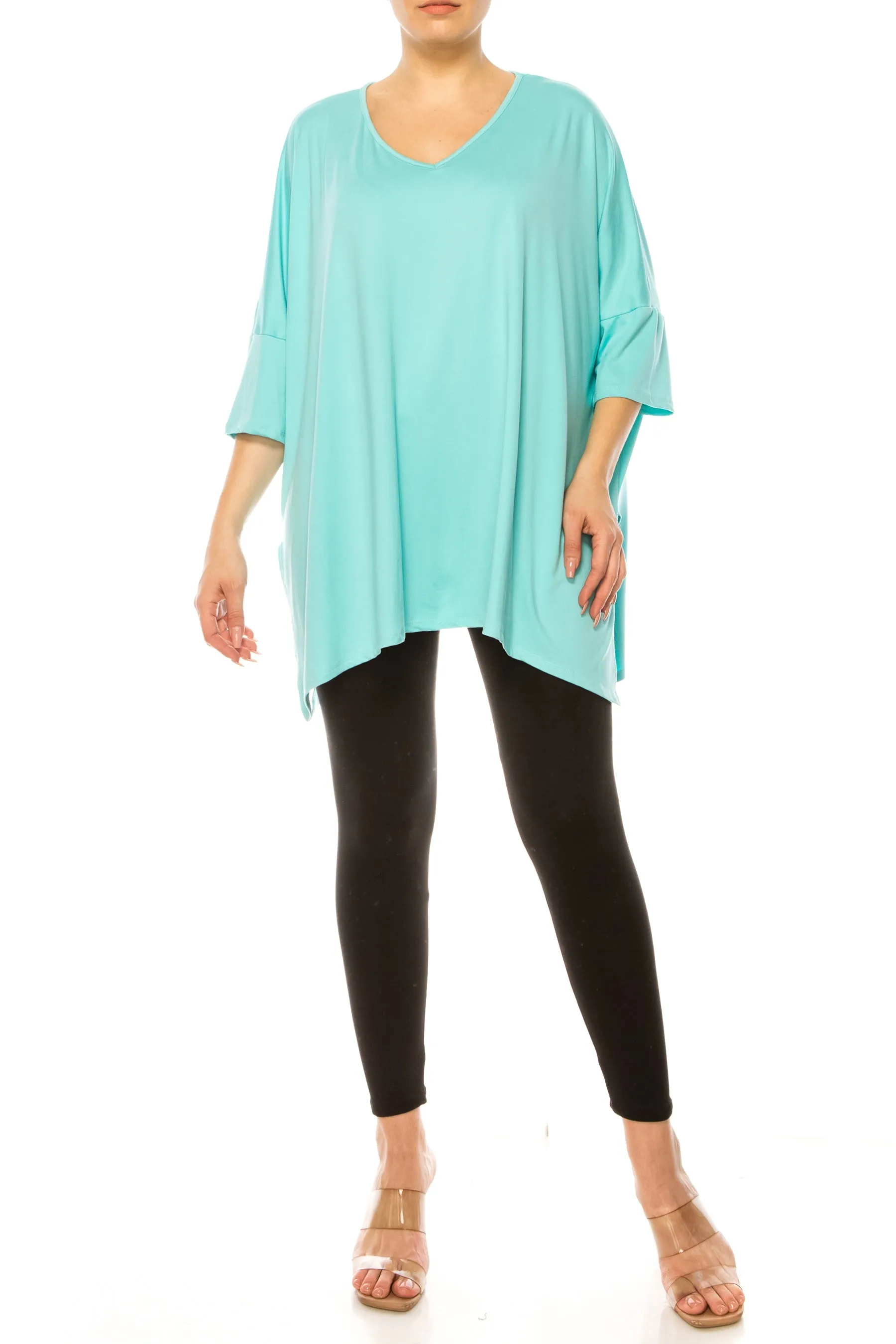 2-Piece Lounge Set Buttery Soft Tunic and Black Leggings SET876 $16Each