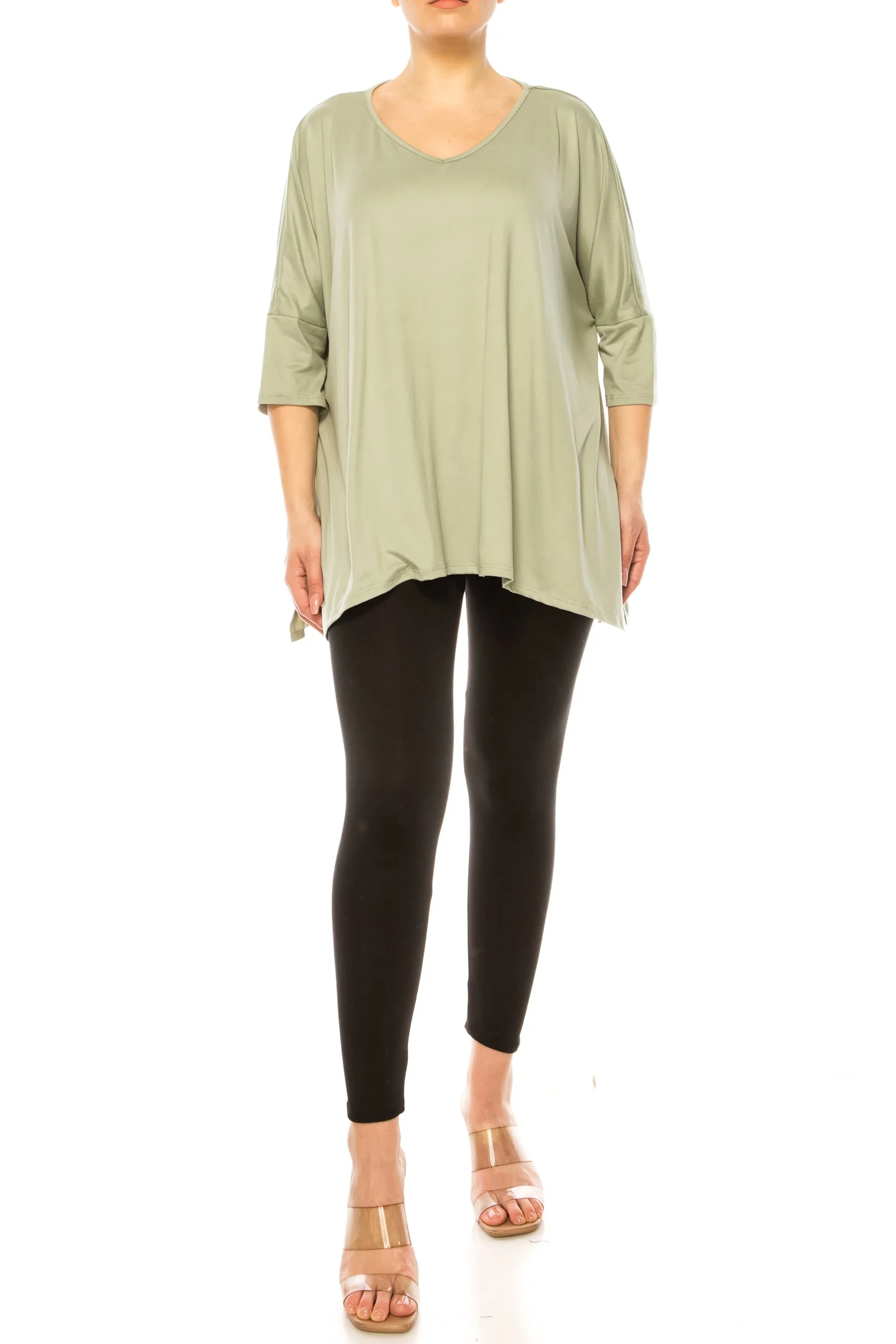 2-Piece Lounge Set Buttery Soft Tunic and Black Leggings SET876 $16Each