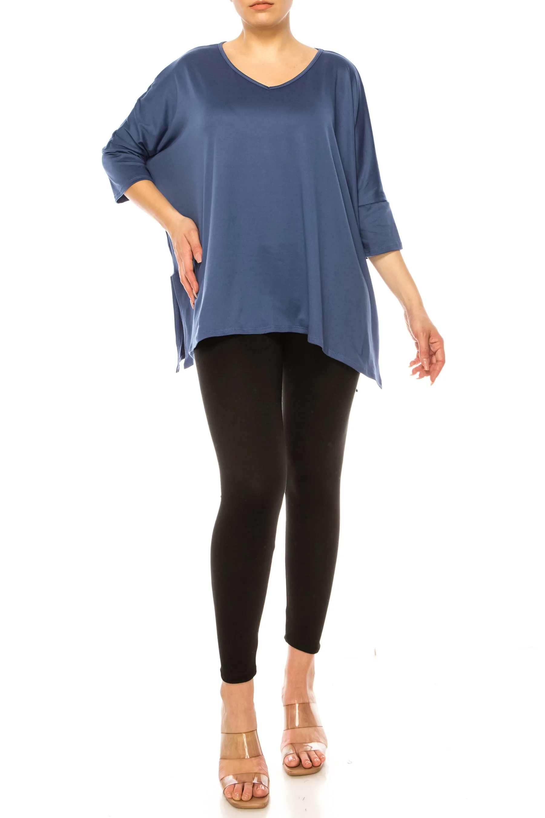 2-Piece Lounge Set Buttery Soft Tunic and Black Leggings SET876 $16Each
