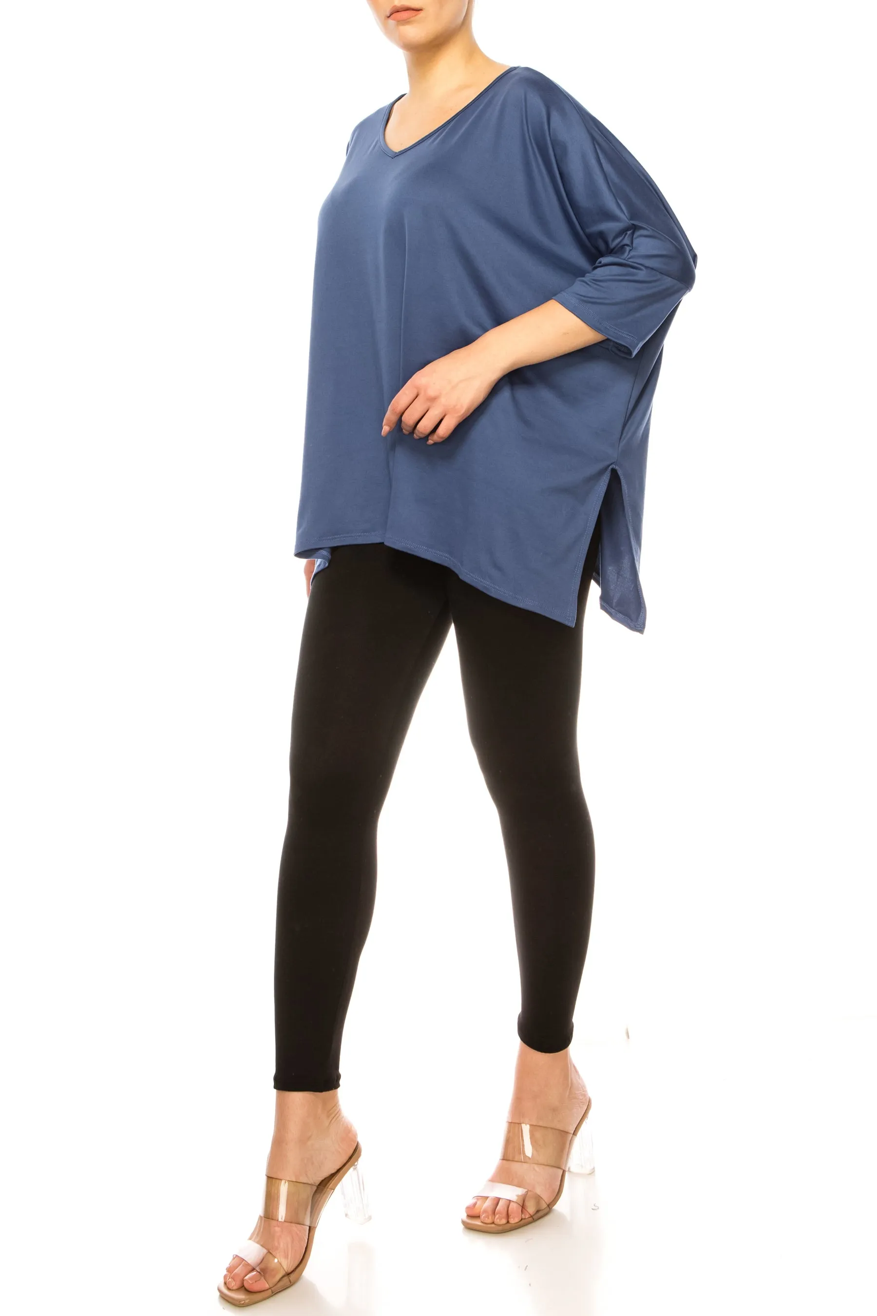 2-Piece Lounge Set Buttery Soft Tunic and Black Leggings SET876 $16Each