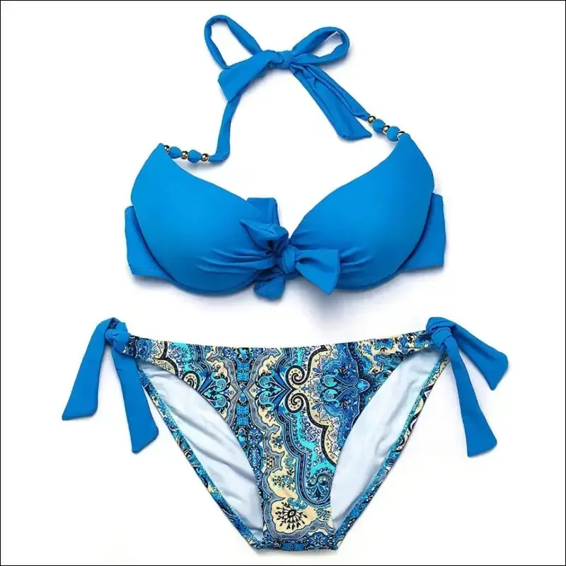 2024 print bandage bikinis - sexy push up swimsuit for women