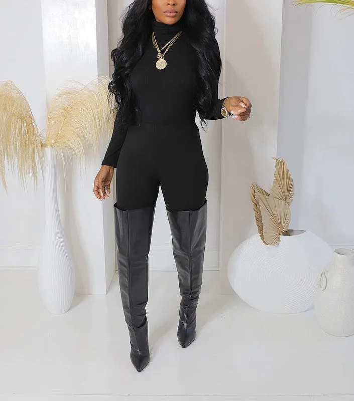 57025XP-MOCK NECK TOP & LEGGINGS SET (PLUS)