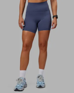 Abs Elixir Mid Short Tights with Pockets - Nightshadow Blue
