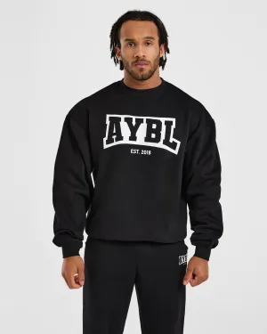 Academy Oversized Sweater - Schwarz