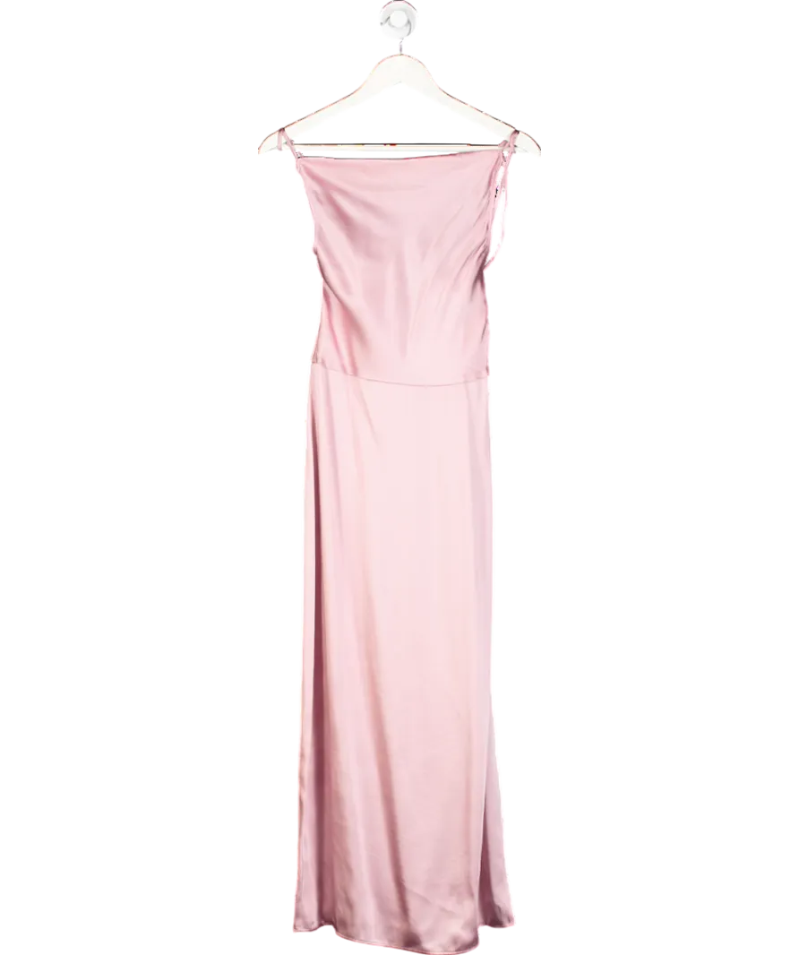 & Other Stories Pink Cowl Neck Dress UK 6