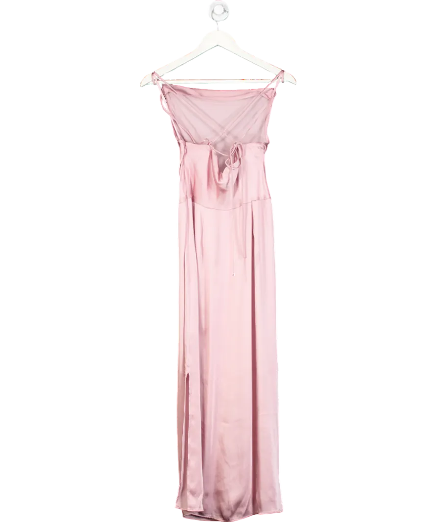 & Other Stories Pink Cowl Neck Dress UK 6