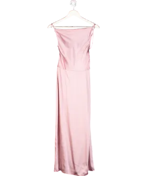 & Other Stories Pink Cowl Neck Dress UK 6