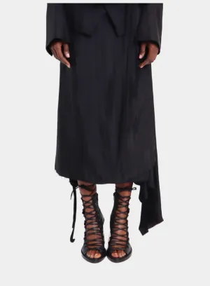 ANN DEMEULEMEESTER | Ylva Midi Wrap Skirt