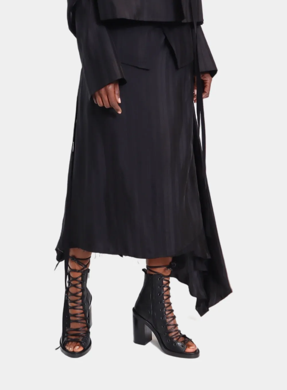 ANN DEMEULEMEESTER | Ylva Midi Wrap Skirt