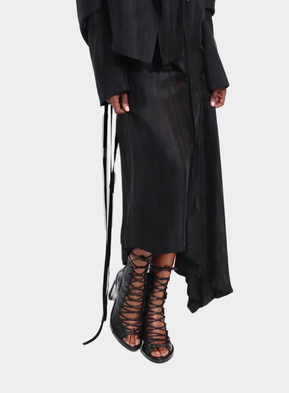 ANN DEMEULEMEESTER | Ylva Midi Wrap Skirt