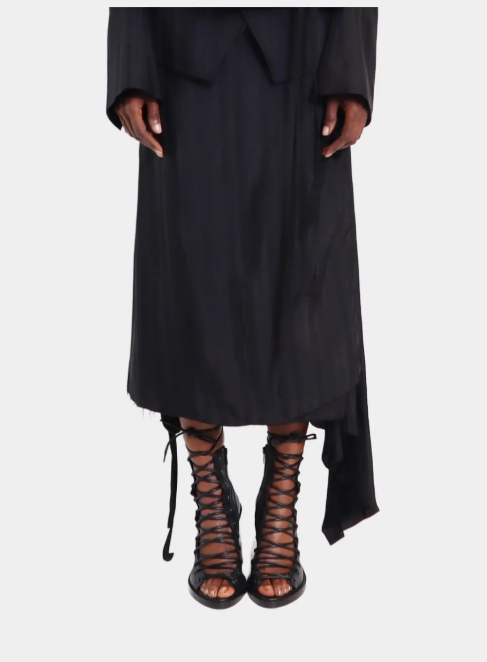 ANN DEMEULEMEESTER | Ylva Midi Wrap Skirt