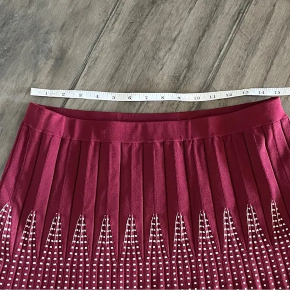 Anthropologie Maeve Corie Pleated Mini Skirt - Size Large