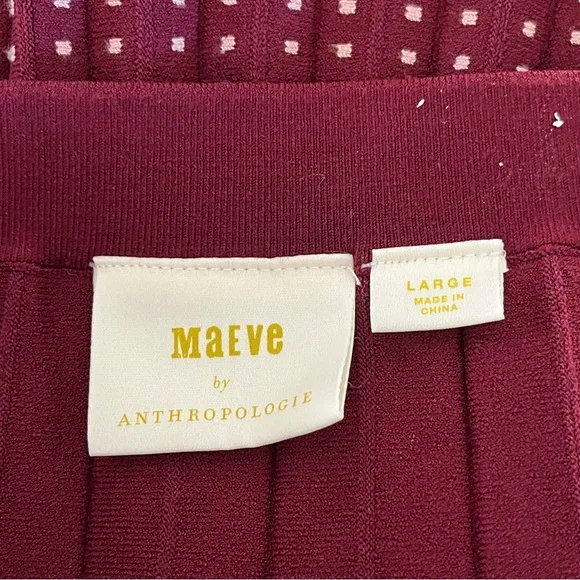 Anthropologie Maeve Corie Pleated Mini Skirt - Size Large