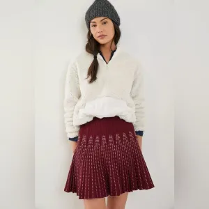 Anthropologie Maeve Corie Pleated Mini Skirt - Size Large