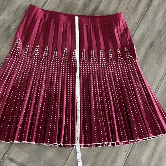Anthropologie Maeve Corie Pleated Mini Skirt - Size Large