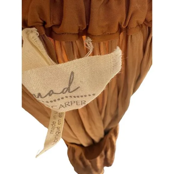 Anthropologie Nomad Copper Morgan Carper Hi Low Boho Spring Midi Skirt S Small