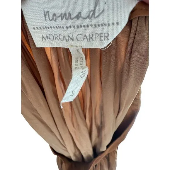 Anthropologie Nomad Copper Morgan Carper Hi Low Boho Spring Midi Skirt S Small
