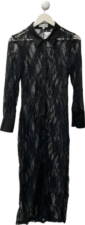 Aria Cove Black Valencia - Cover Up Dress UK 8