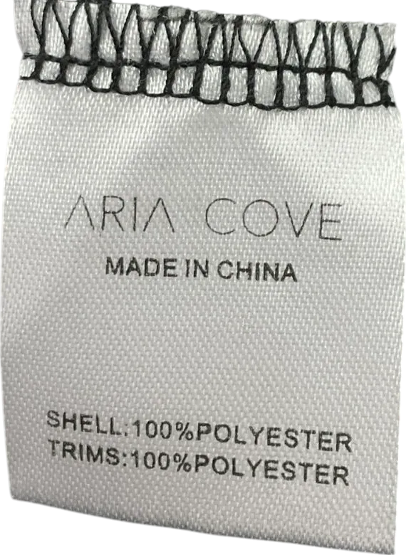 Aria Cove Black Valencia - Cover Up Dress UK 8