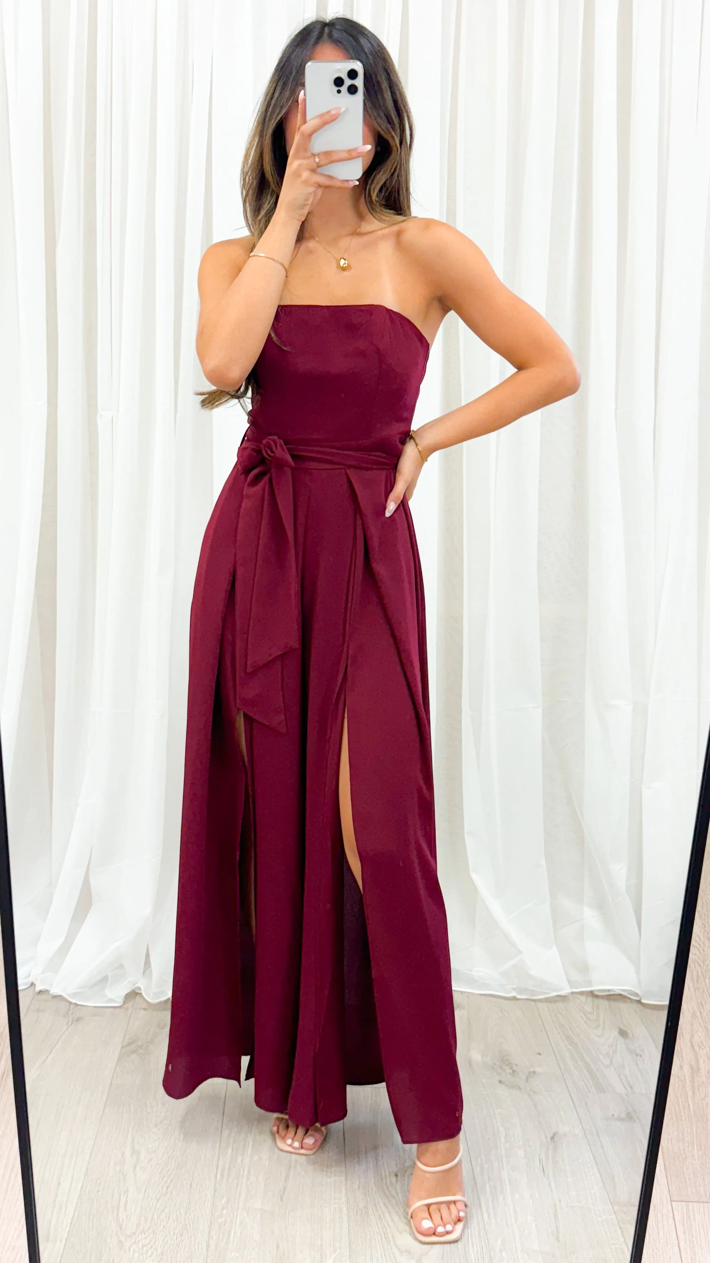 AUBREY JUMPSUIT - WINE