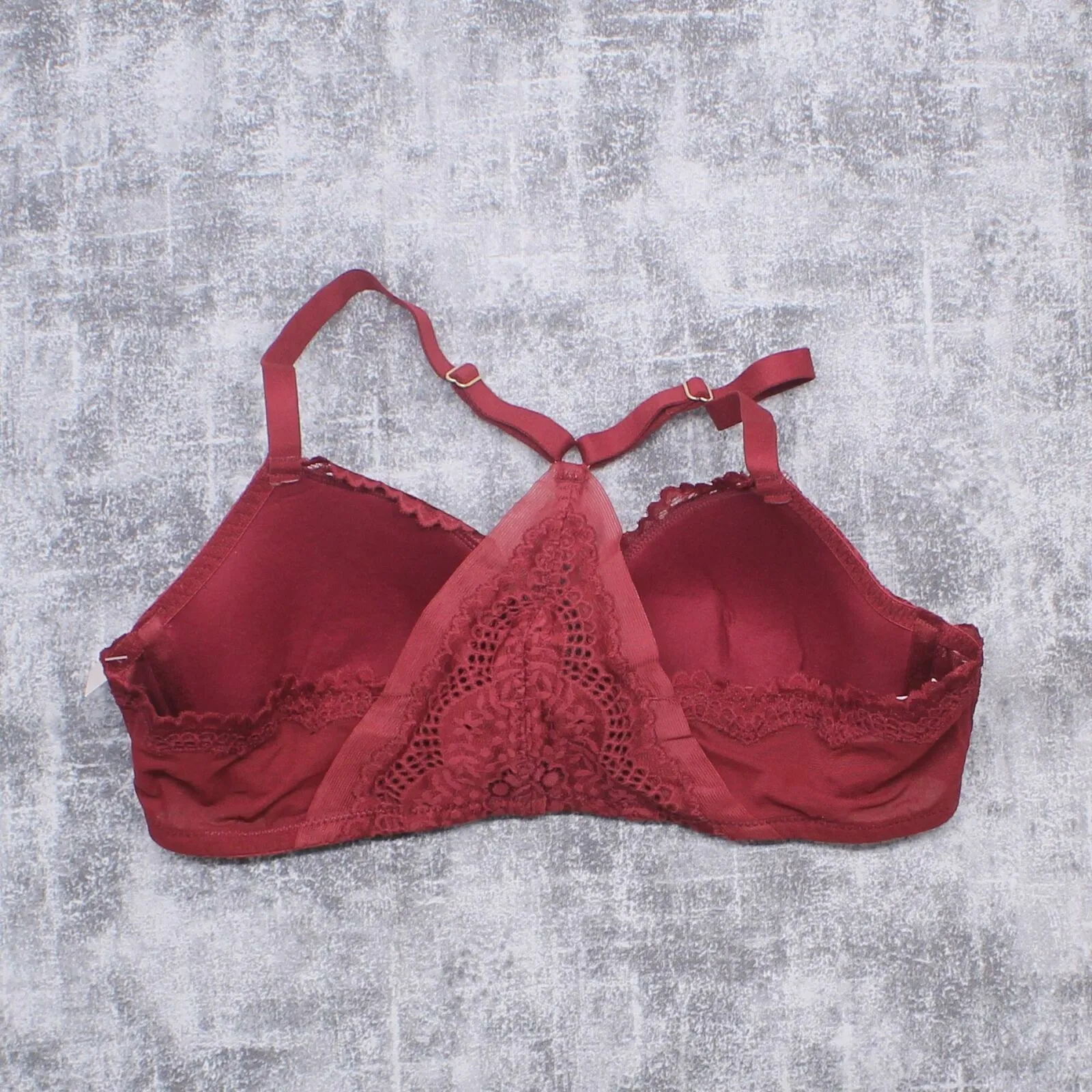 Auden Women's Ace Lightly Lined Lace Demi Racerback Bra