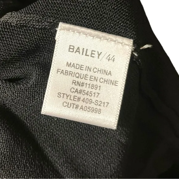 Bailey 44 Pleated Black Skirt, Size Small
