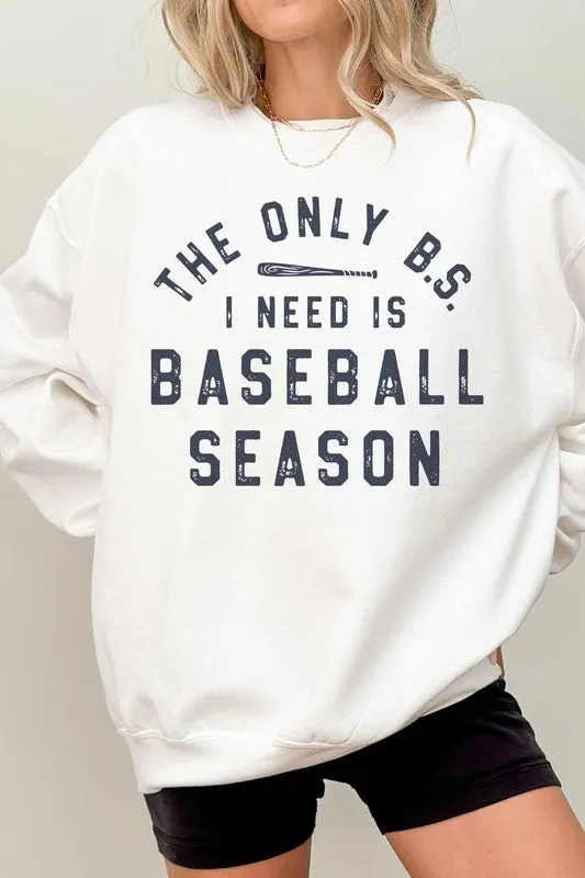 Baseball Season Oversized Sweatshirt