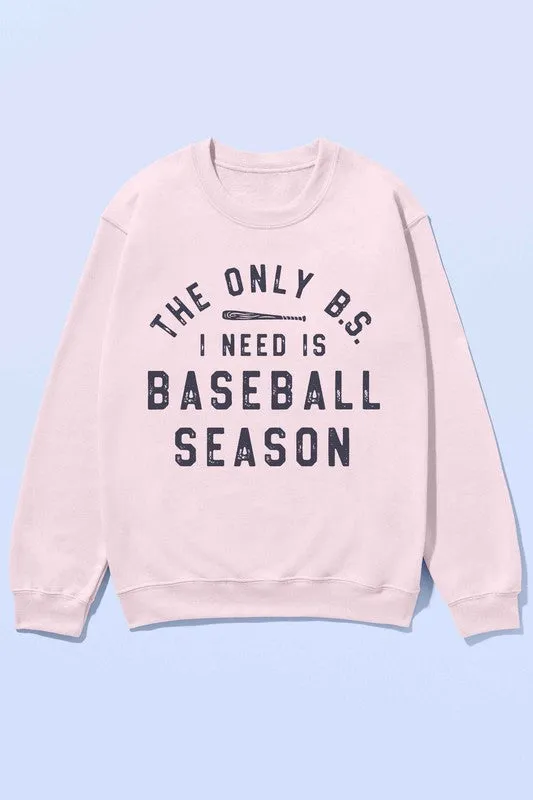 Baseball Season Oversized Sweatshirt