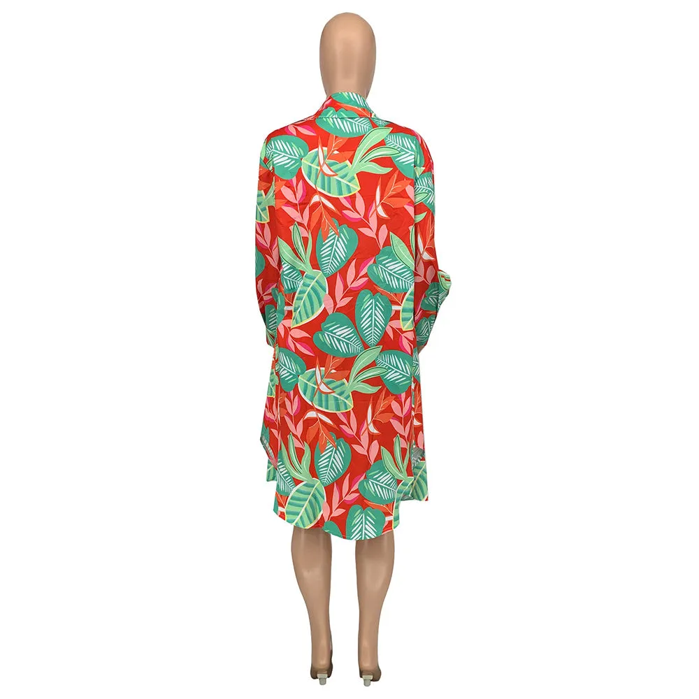 Beach Wear Print 3 Piece Cover Up Bathing Suit