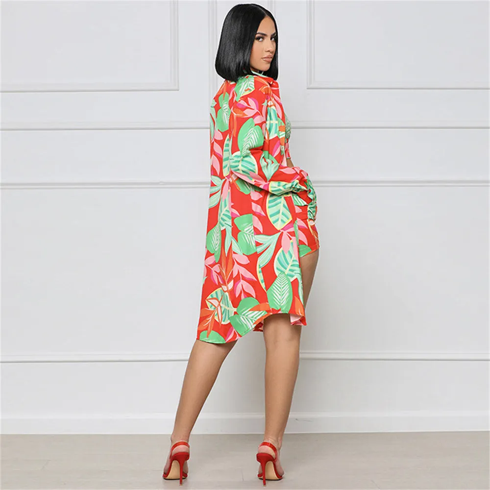 Beach Wear Print 3 Piece Cover Up Bathing Suit