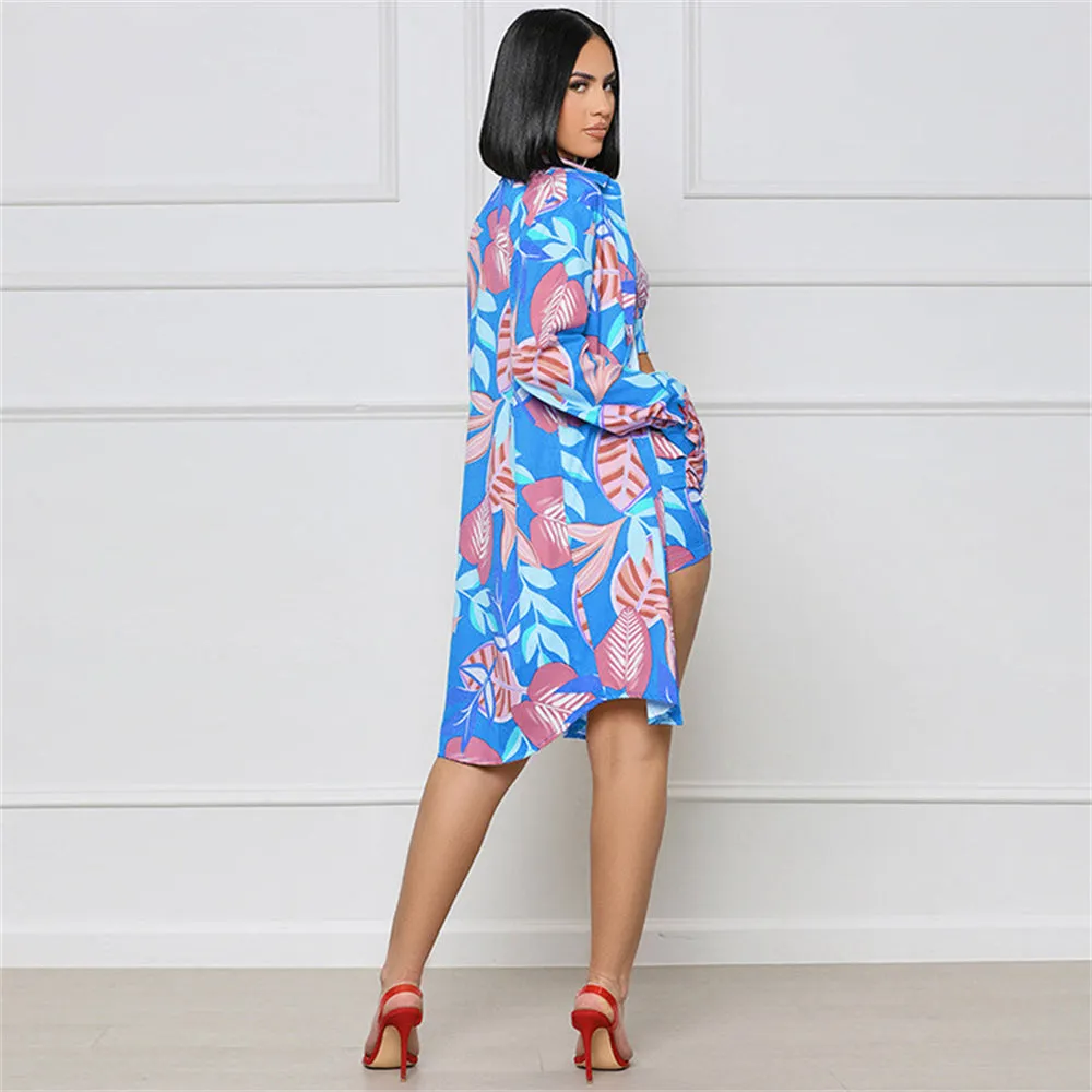 Beach Wear Print 3 Piece Cover Up Bathing Suit