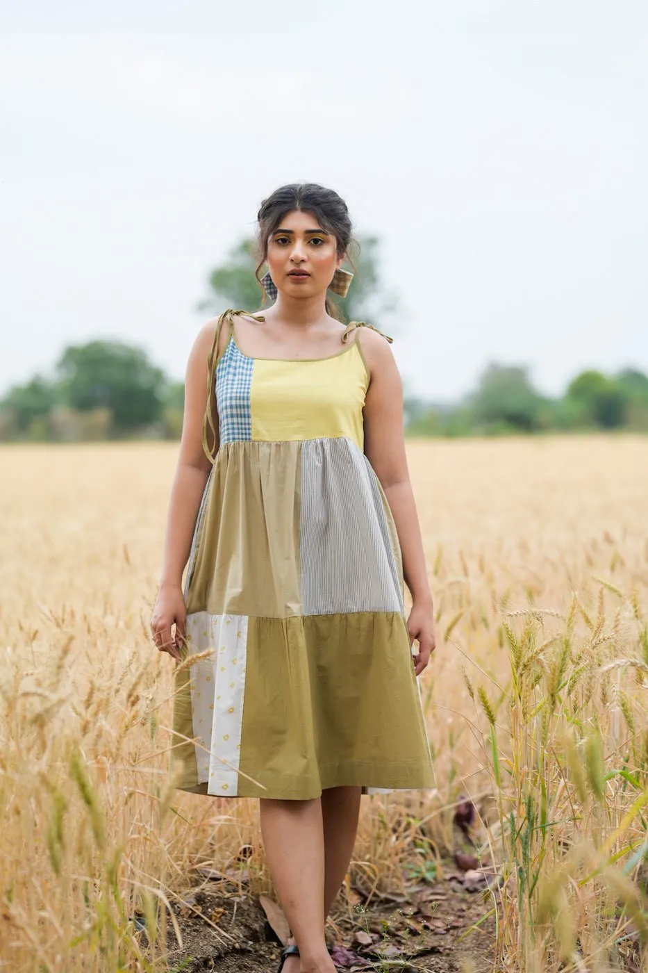 Beatrice - Panel Midi Dress