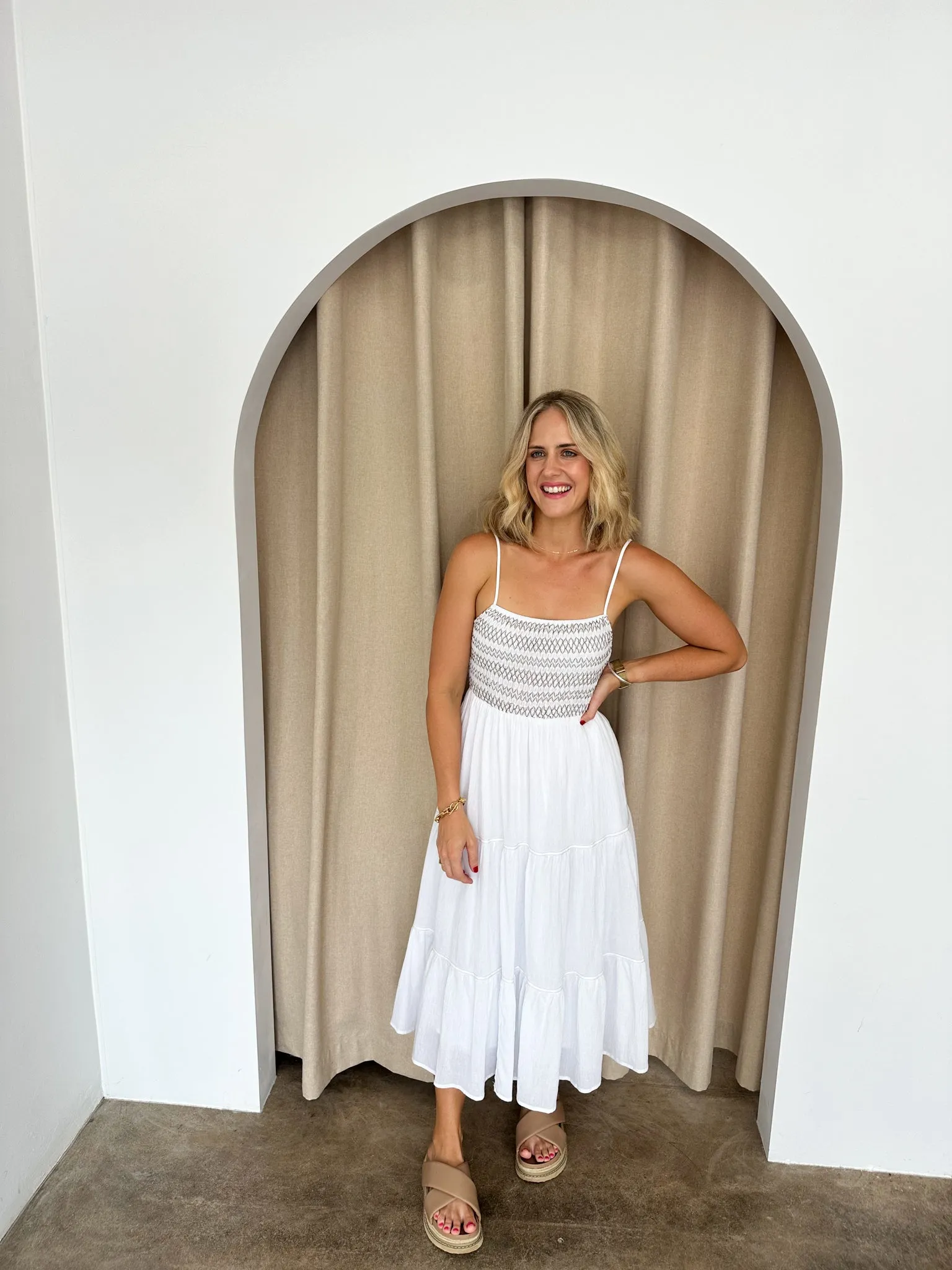 Becca Dress -White