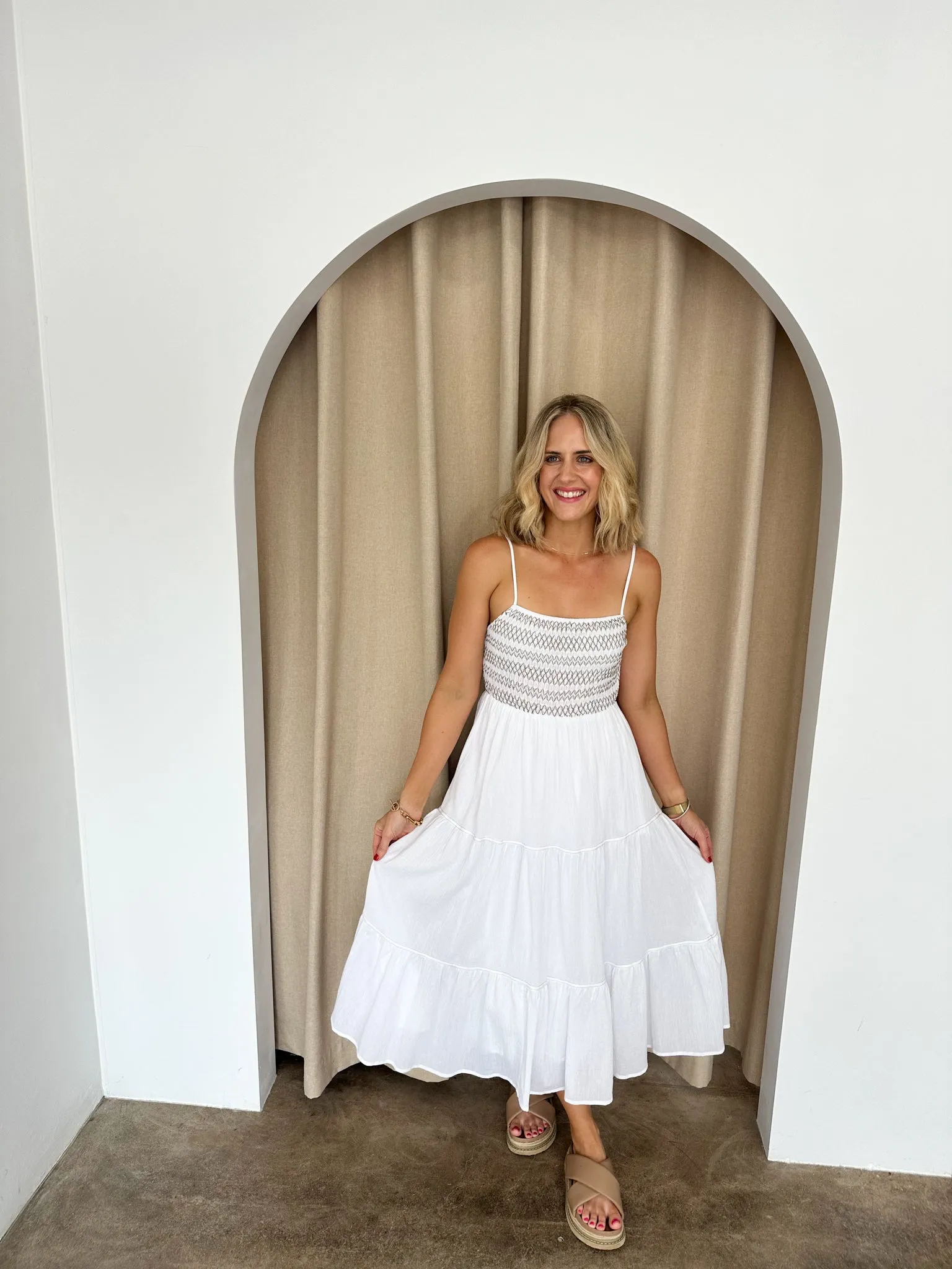 Becca Dress -White
