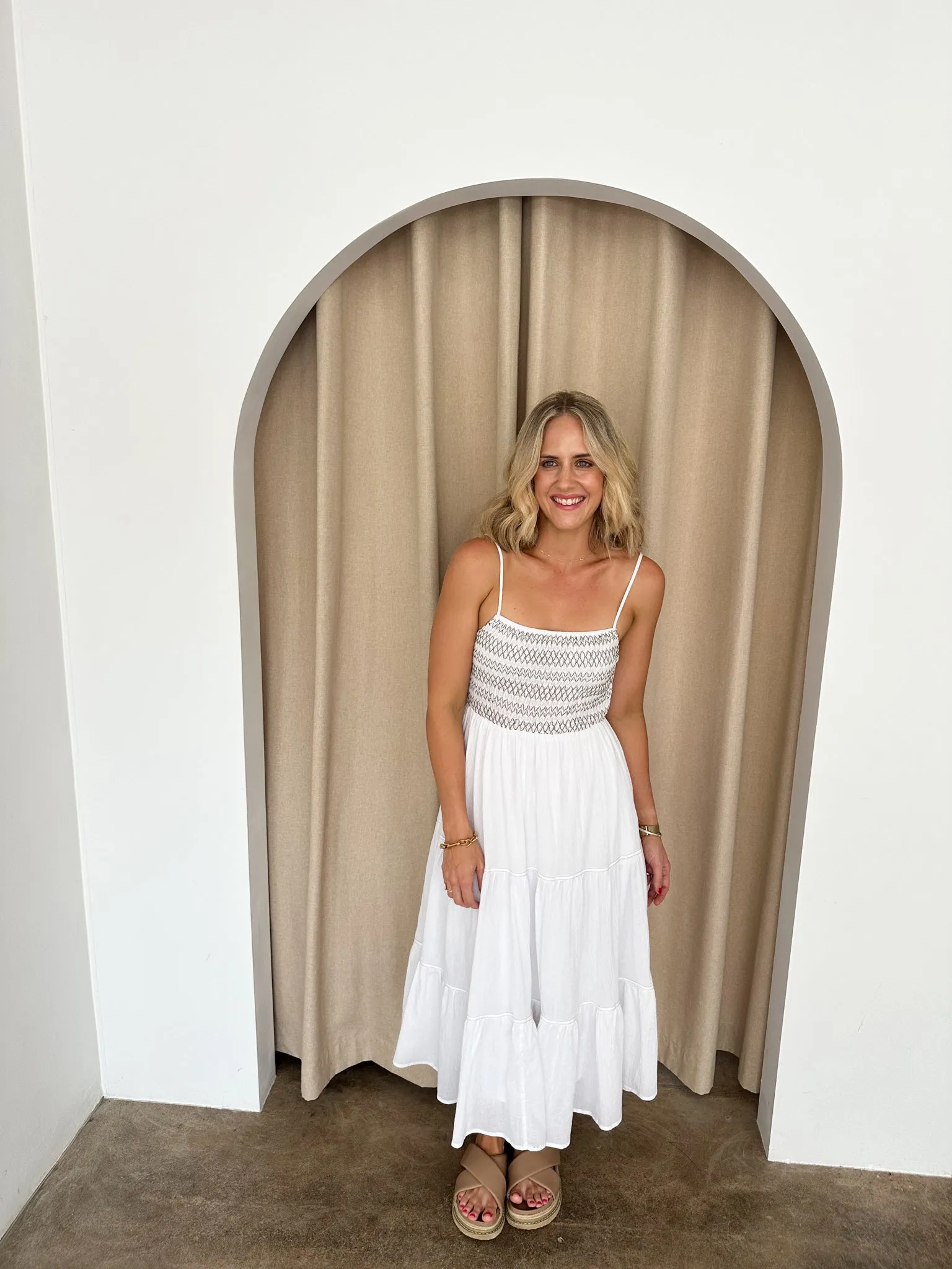 Becca Dress -White
