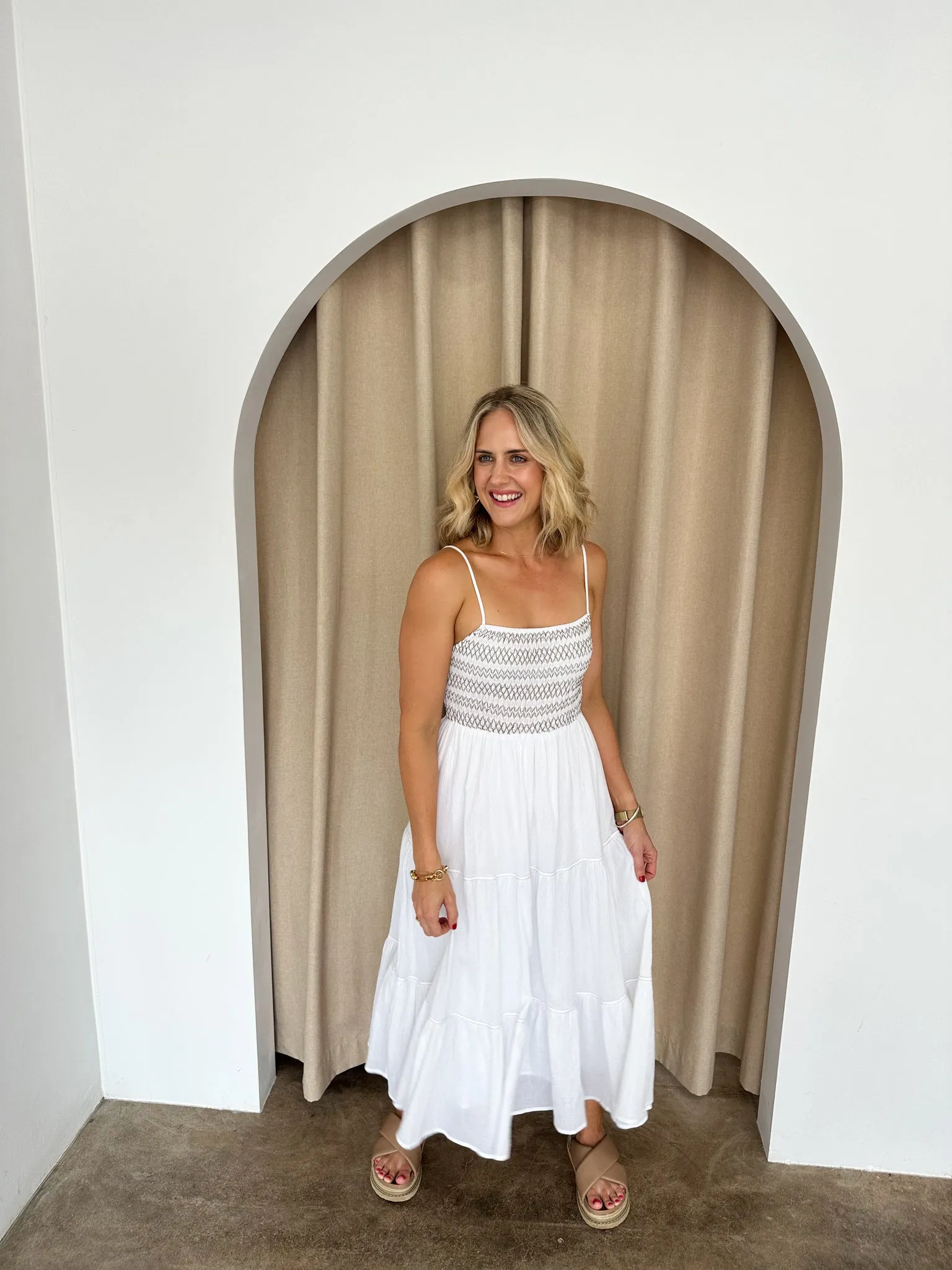 Becca Dress -White