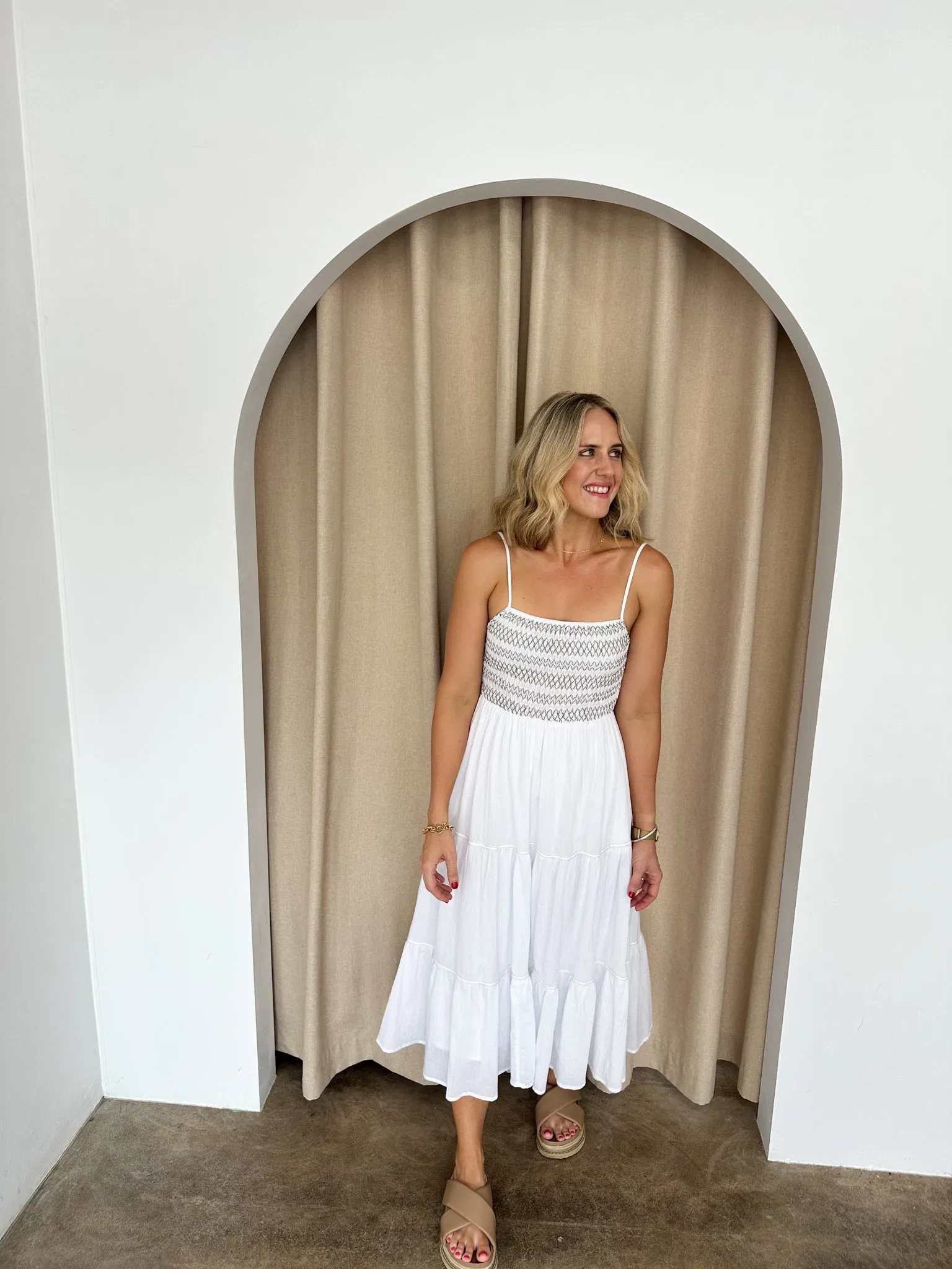 Becca Dress -White