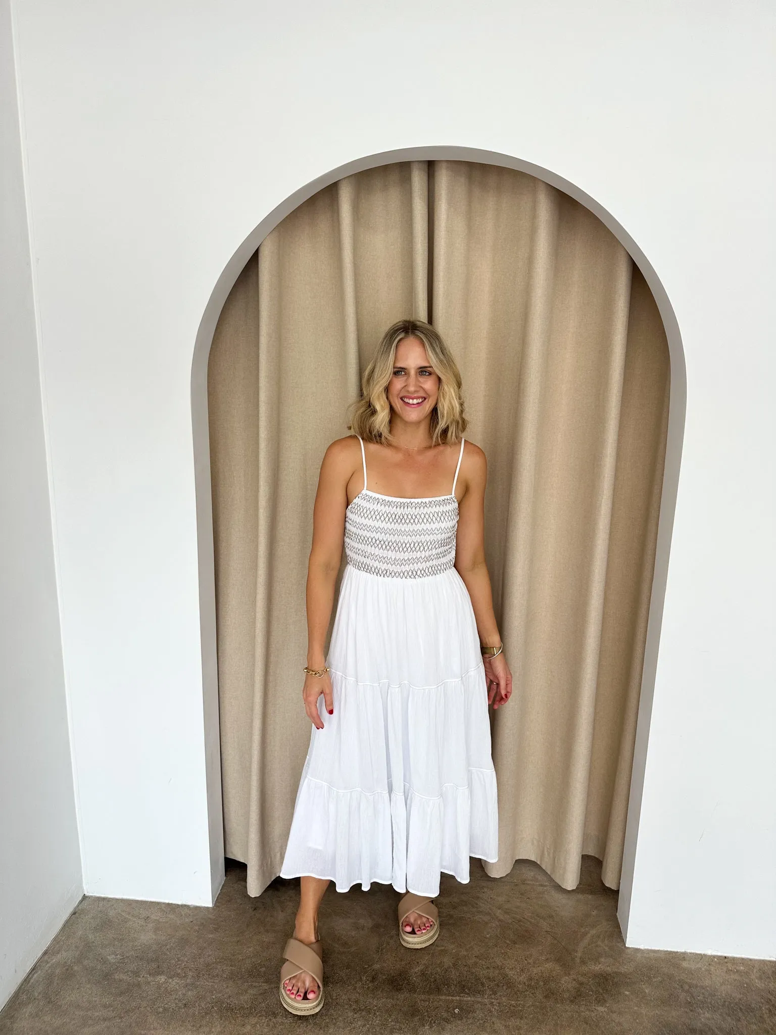 Becca Dress -White