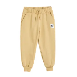 Beige Logo Joggers