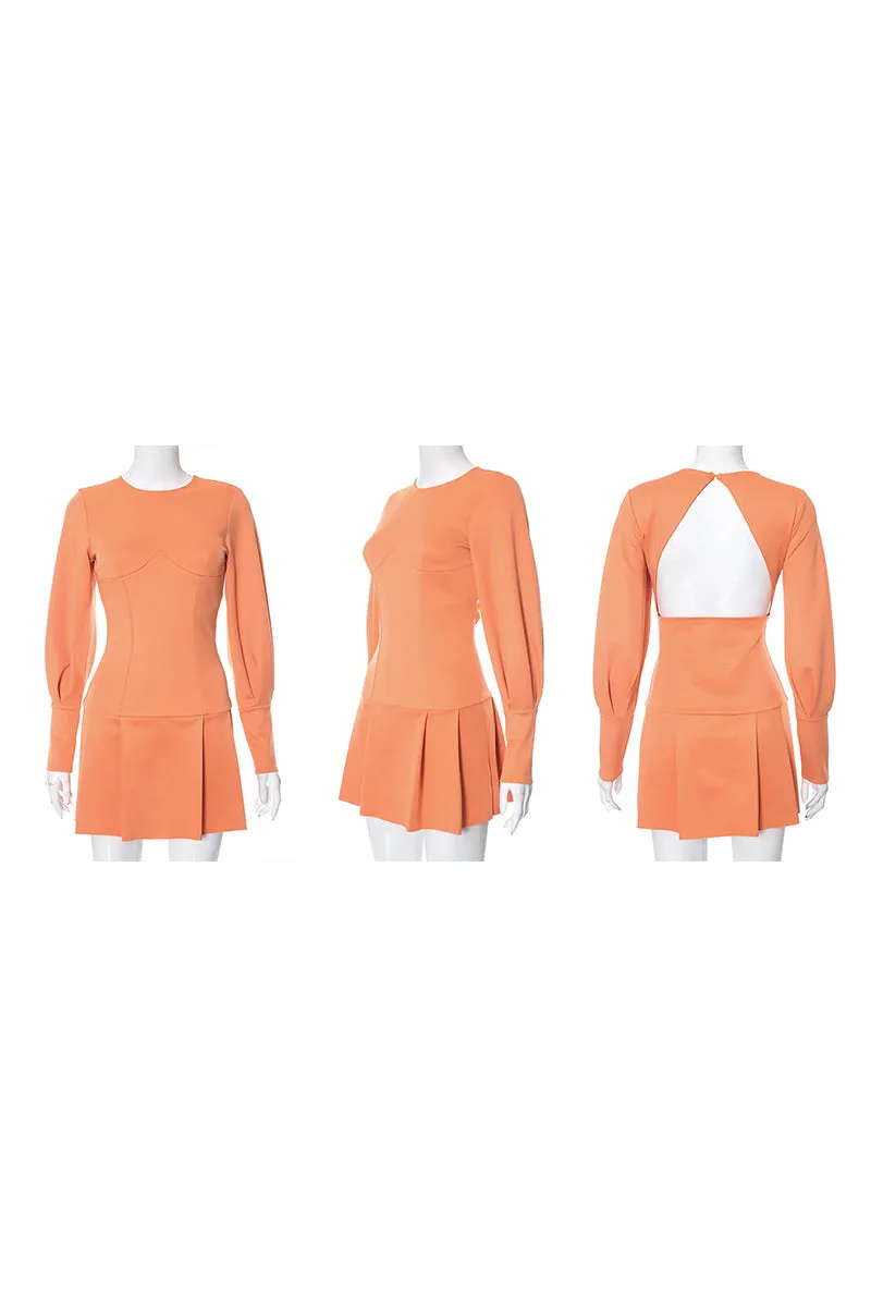 BH0250 Open Back Mini Dress