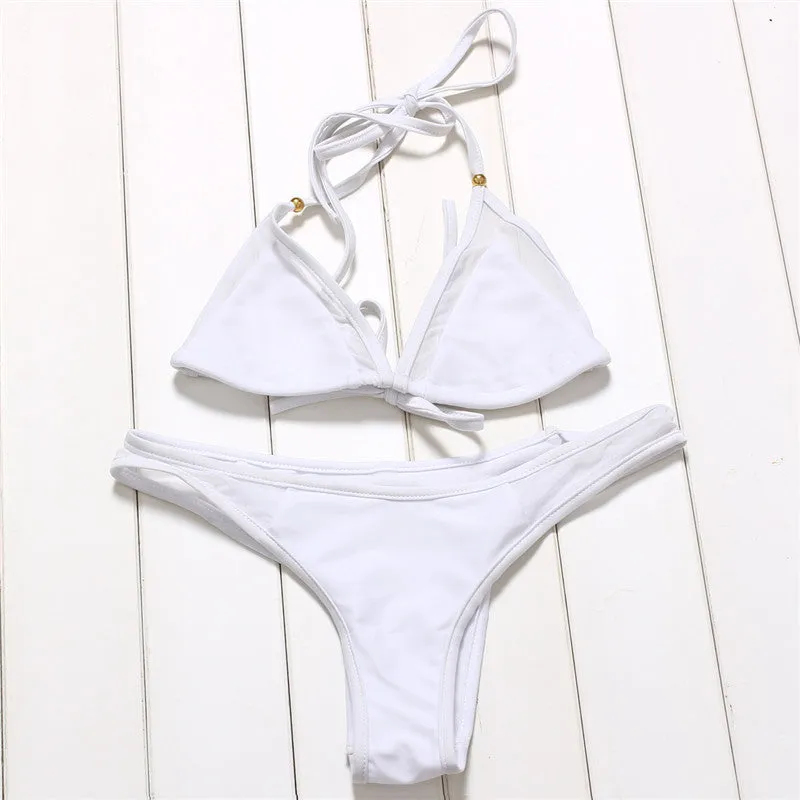 Bikini Set Splicing Push Up Swimsuit Brazilian Women Biquini Swimwear Mesh Bathing Suits Maillot de Bain