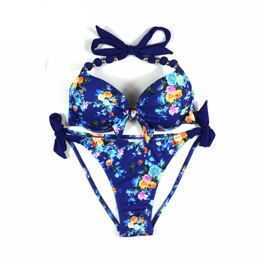 Bikinis Women Print Floral Bikini Women Swimsuits Brazilian Push Up Bikini Set Bathing Suits Plus Size Swimwear Female XXL
