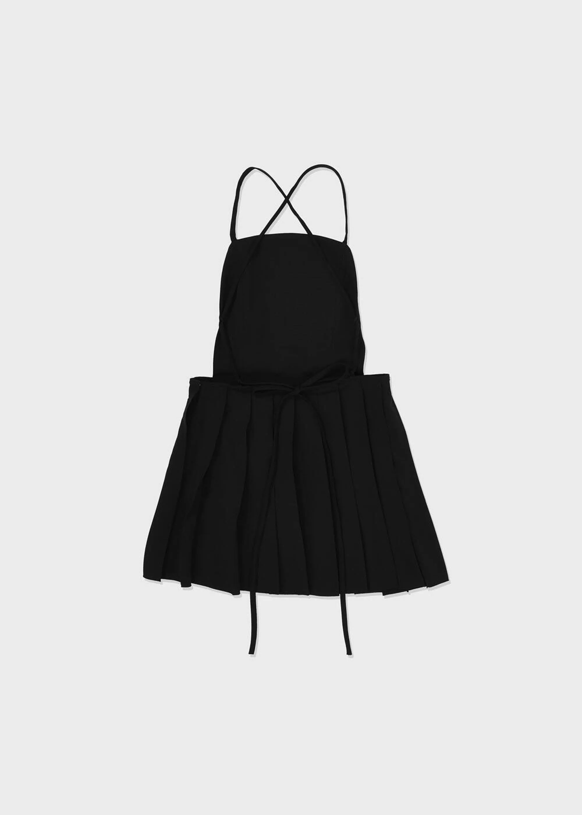 Black Apron Mini Dress