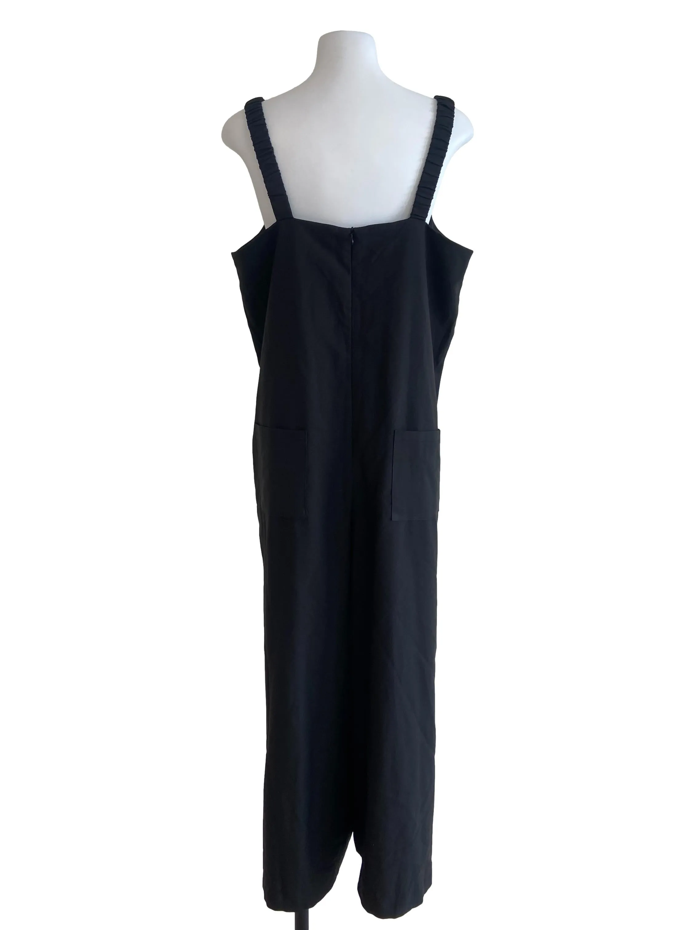 Black Plain Jumpsuit
