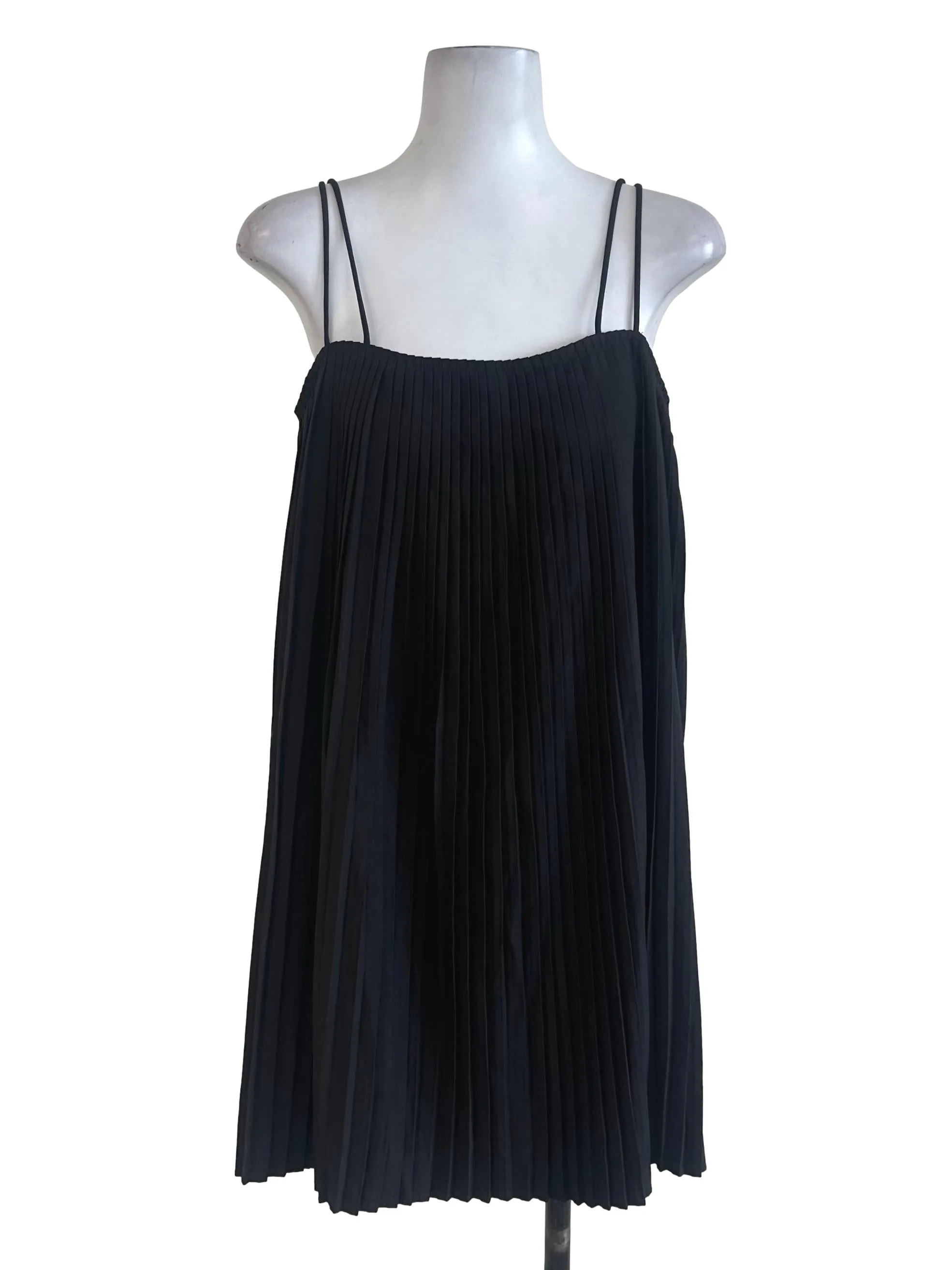 Black Pleated Dress