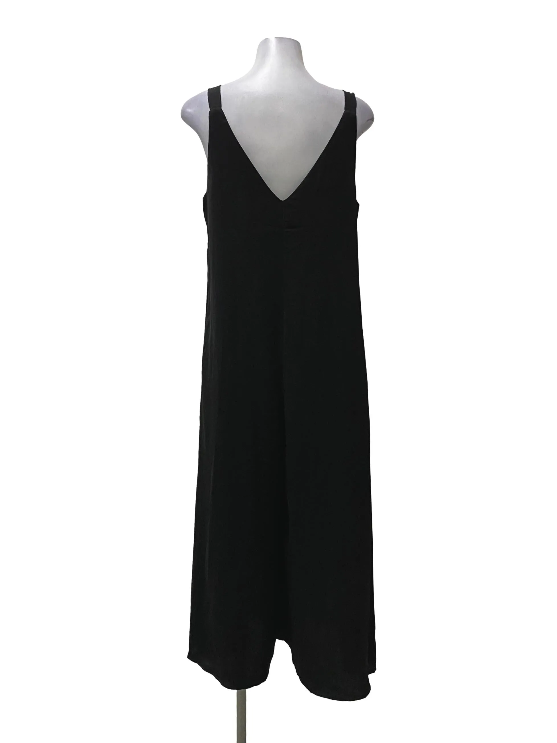 Black V-Neck Jumpsuit