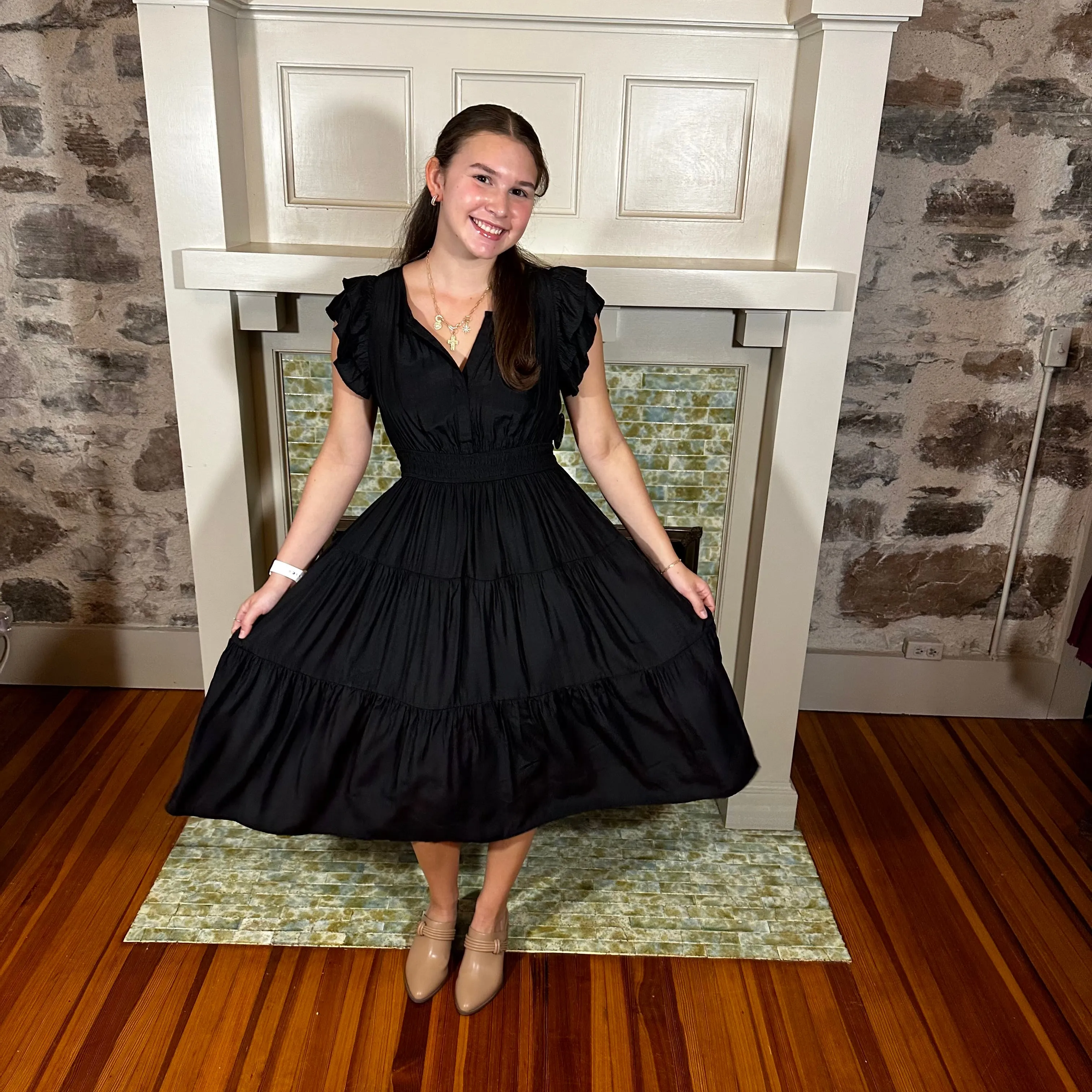 Blair Midi Dress | Black